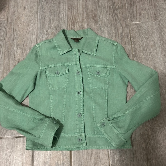 LIKE NEW! Women's Tommy Bahama Palms Linen Jacket - XS - Picture 5 of 15